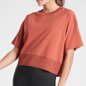 Athleta Zephyr Crop Short Sleeve Tee